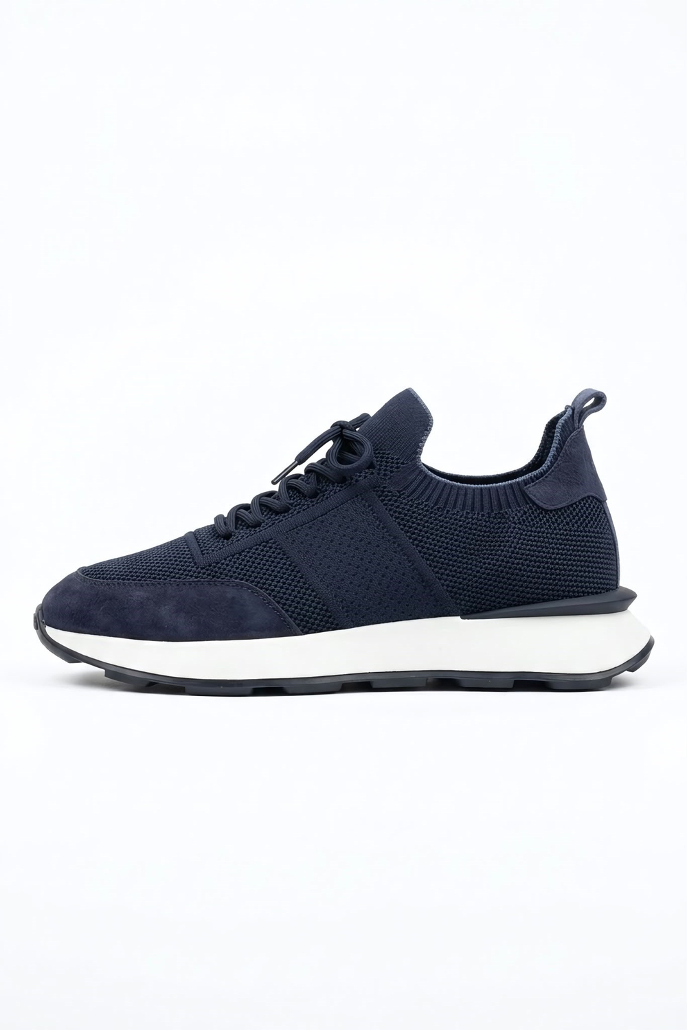 Delta Lacivert Mavi Triko & Hakiki Deri Sneaker