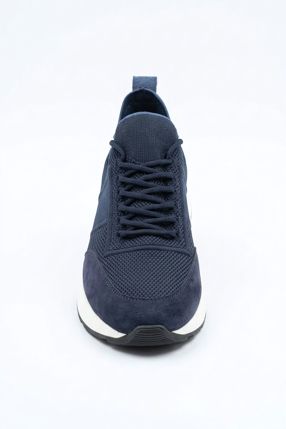 Delta Lacivert Mavi Triko & Hakiki Deri Sneaker