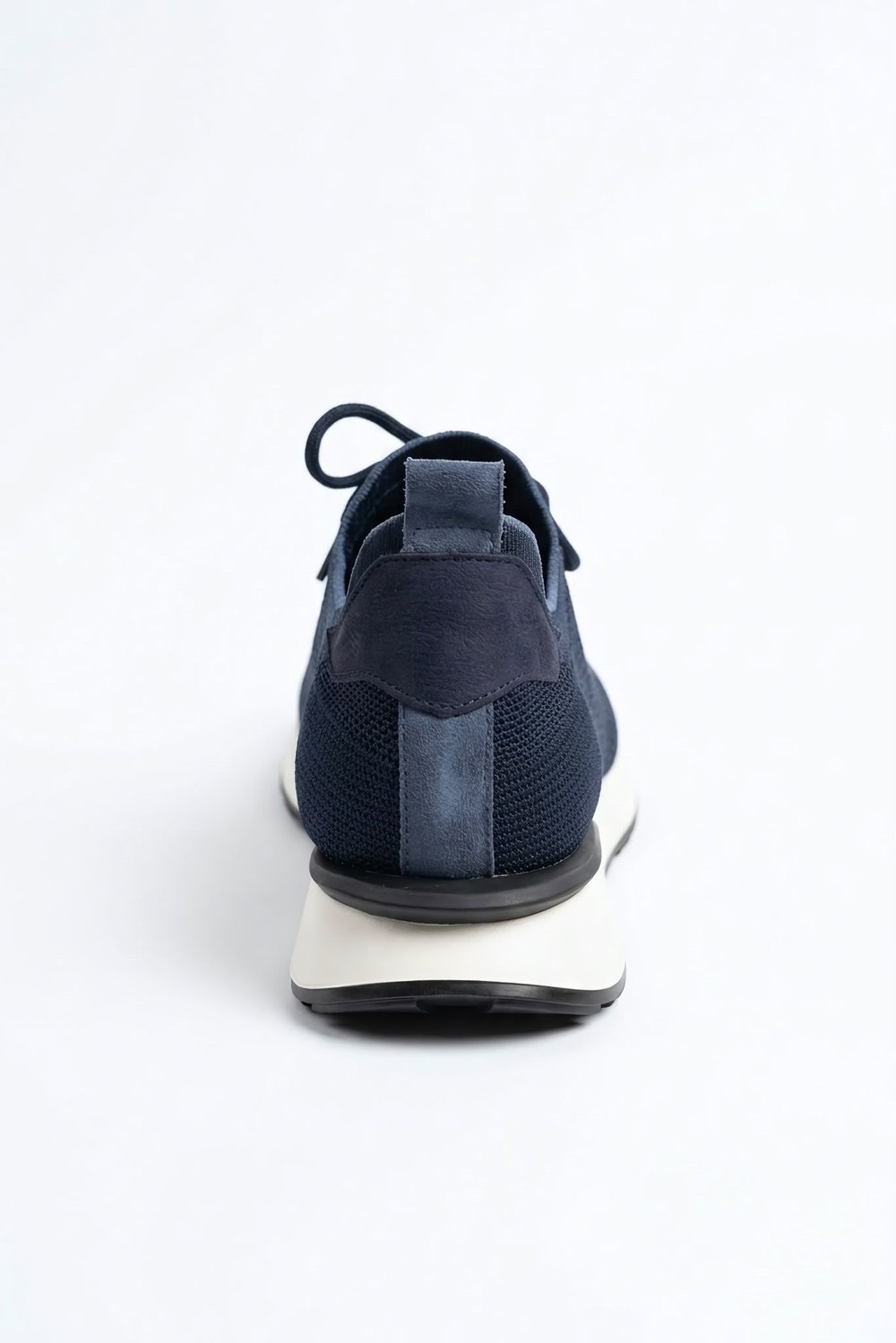 Delta Lacivert Mavi Triko & Hakiki Deri Sneaker
