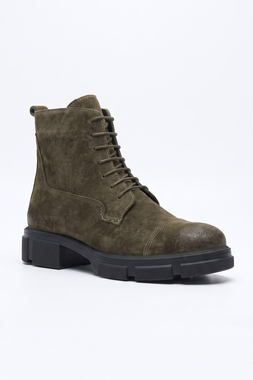 Rims Green Suede Men Leather Shoes
