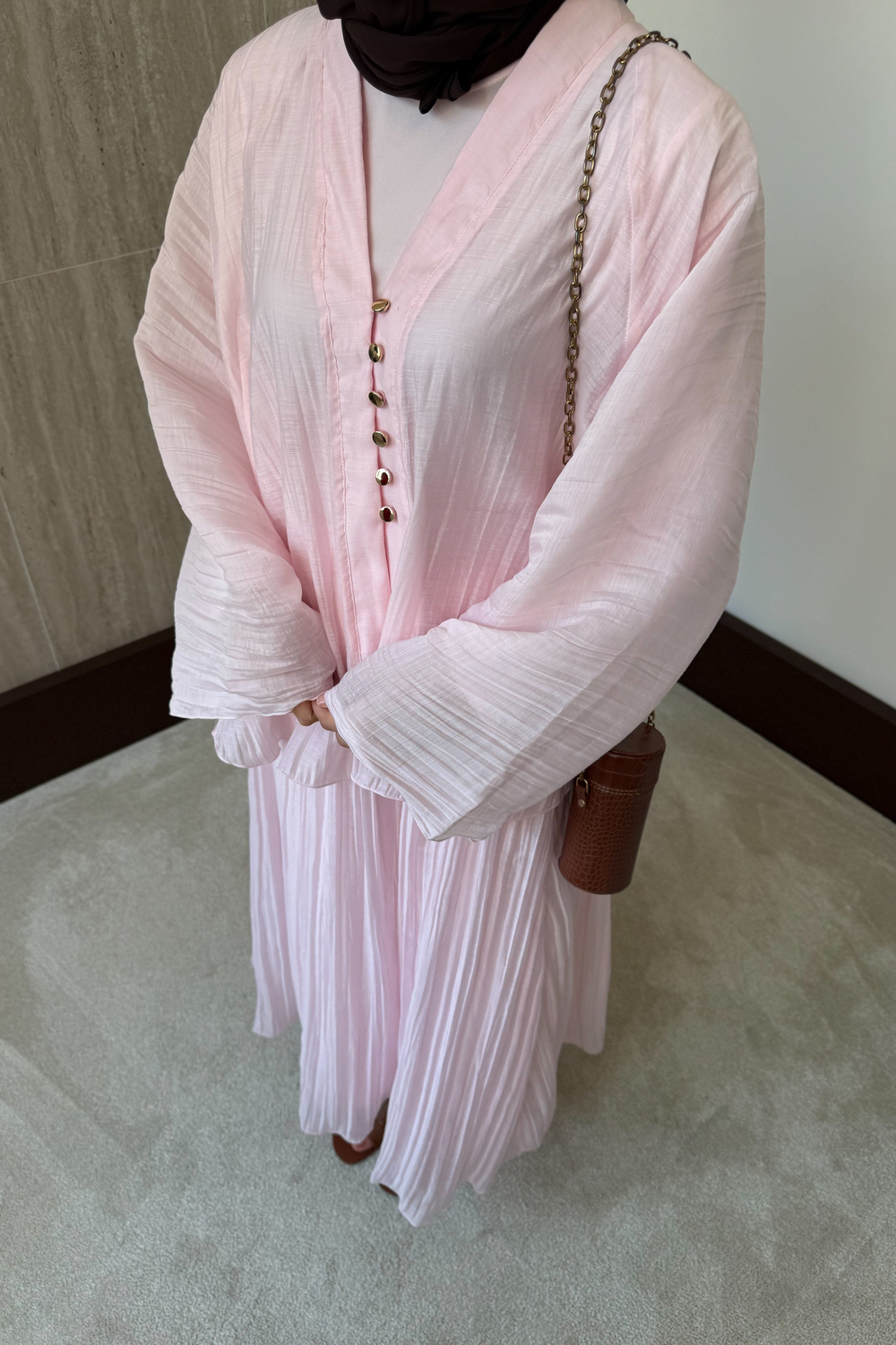 Daisy Kraşlı Etekli Takım - Pembe