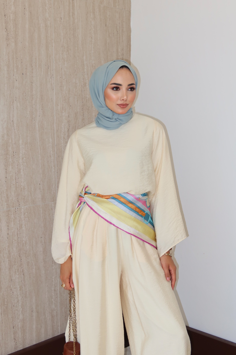 Moni Şalvar Pantolonlu Takım - Sarı
