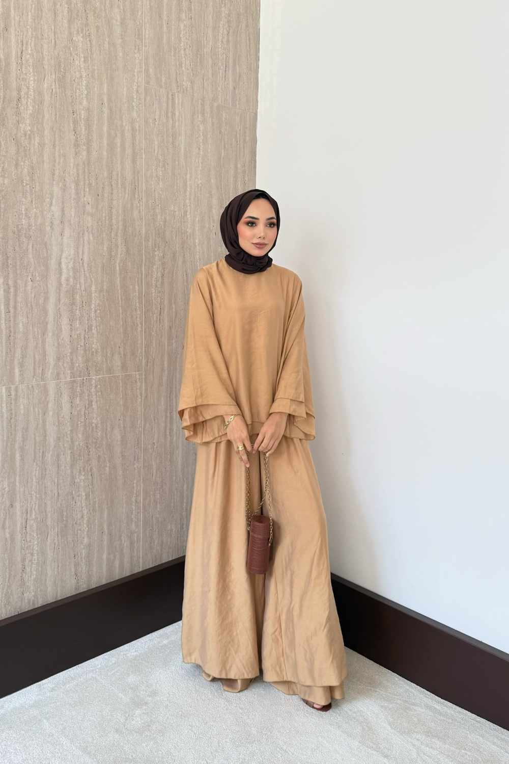 Stella Pantolonlu Takım - Camel