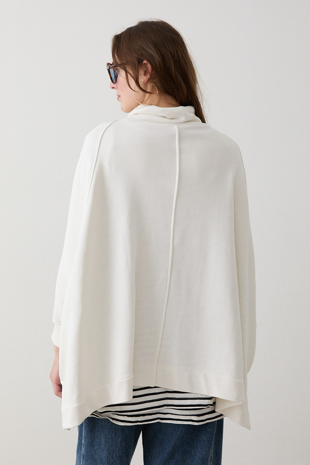 Yarasa Kol Sweatshirt - Ekru