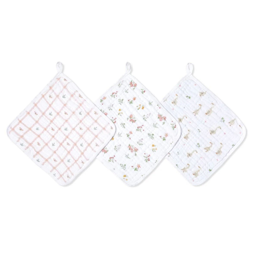 Aden & Anais - Country Floral Kese 3'lü Set