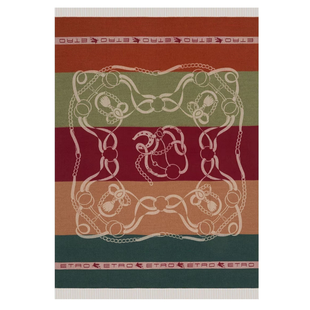 Etro - Horses  Çok Renkli 140x180 Throw