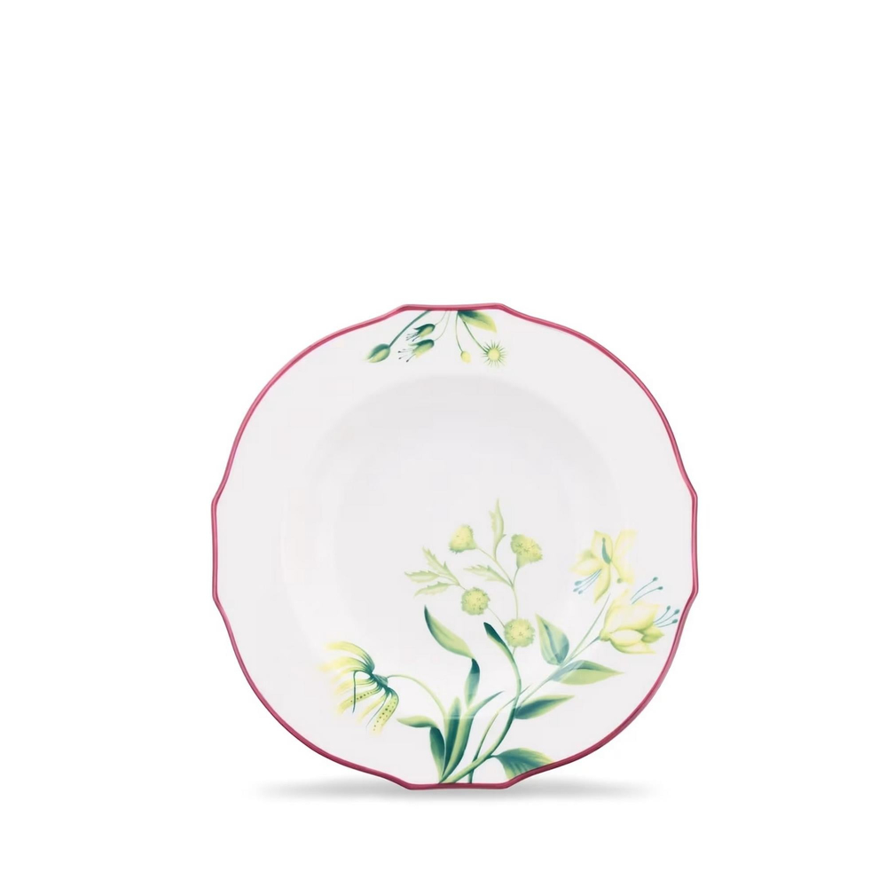 Ginori 1735 - Florenza Acanto Bianco Çukur Tabak 23 Cm