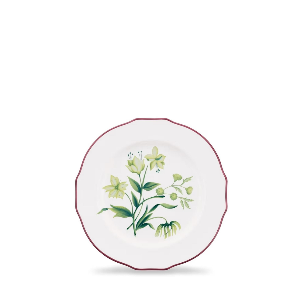 Ginori 1735 - Florenza Acanto Bianco Tatlı Tabağı 22 Cm