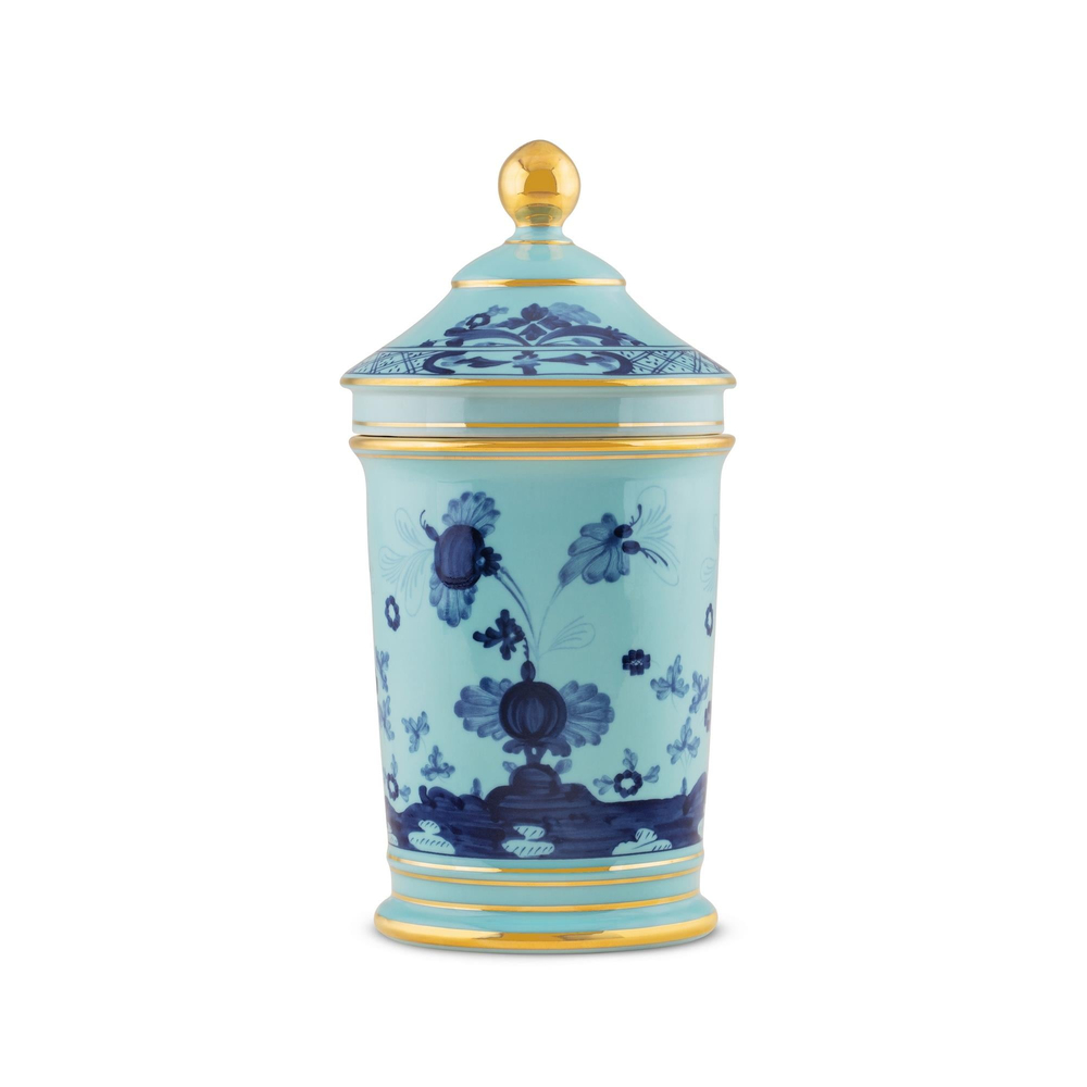 Ginori 1735 - Oriente Italiano 20 Cm Iris Kapaklı Vazo