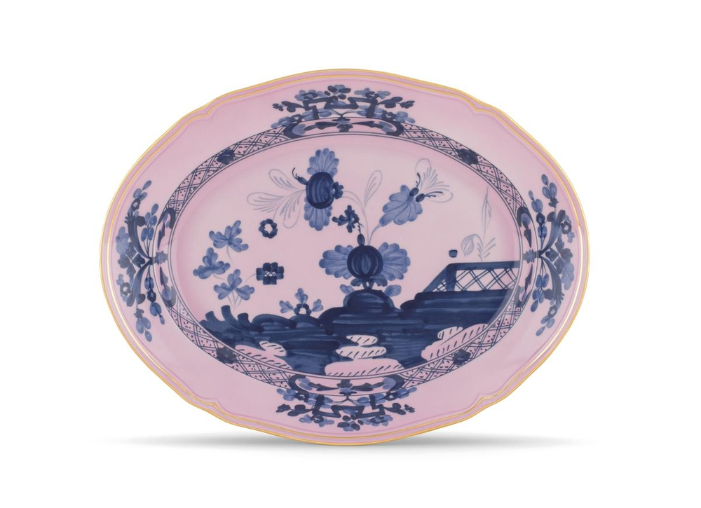 Ginori 1735 - Oriente Italiano Azalea Kayık Tabak