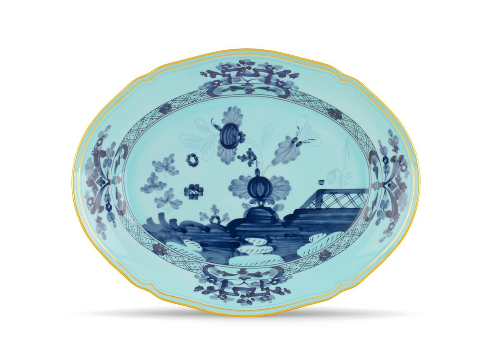 Ginori 1735 - Oriente Italiano Iris Kayık Tabak