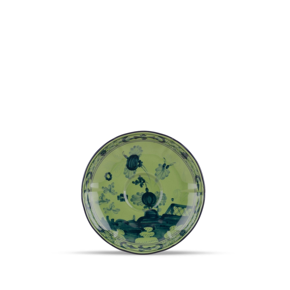 Ginori 1735 - Oriente Italiano Malachite Kahve Tabağı