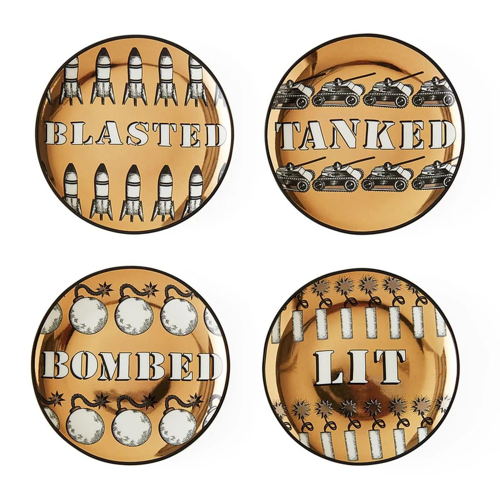Jonathan Adler - Blitzed Bardak Altlığı 4'Lü Set