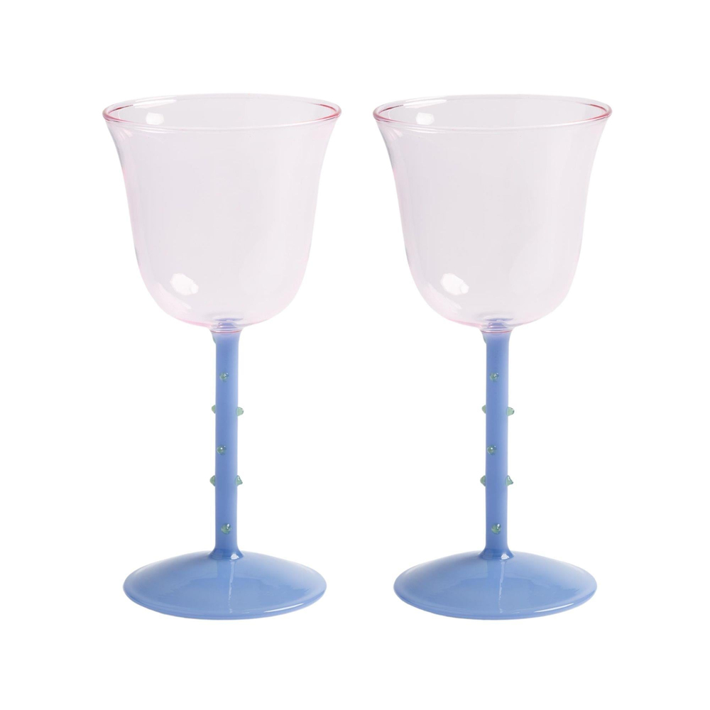 Klevering - Dot 2'li Kadeh Set Pembe