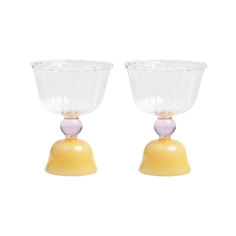 Klevering - Tulip Caramel 2'Li Bardak Set