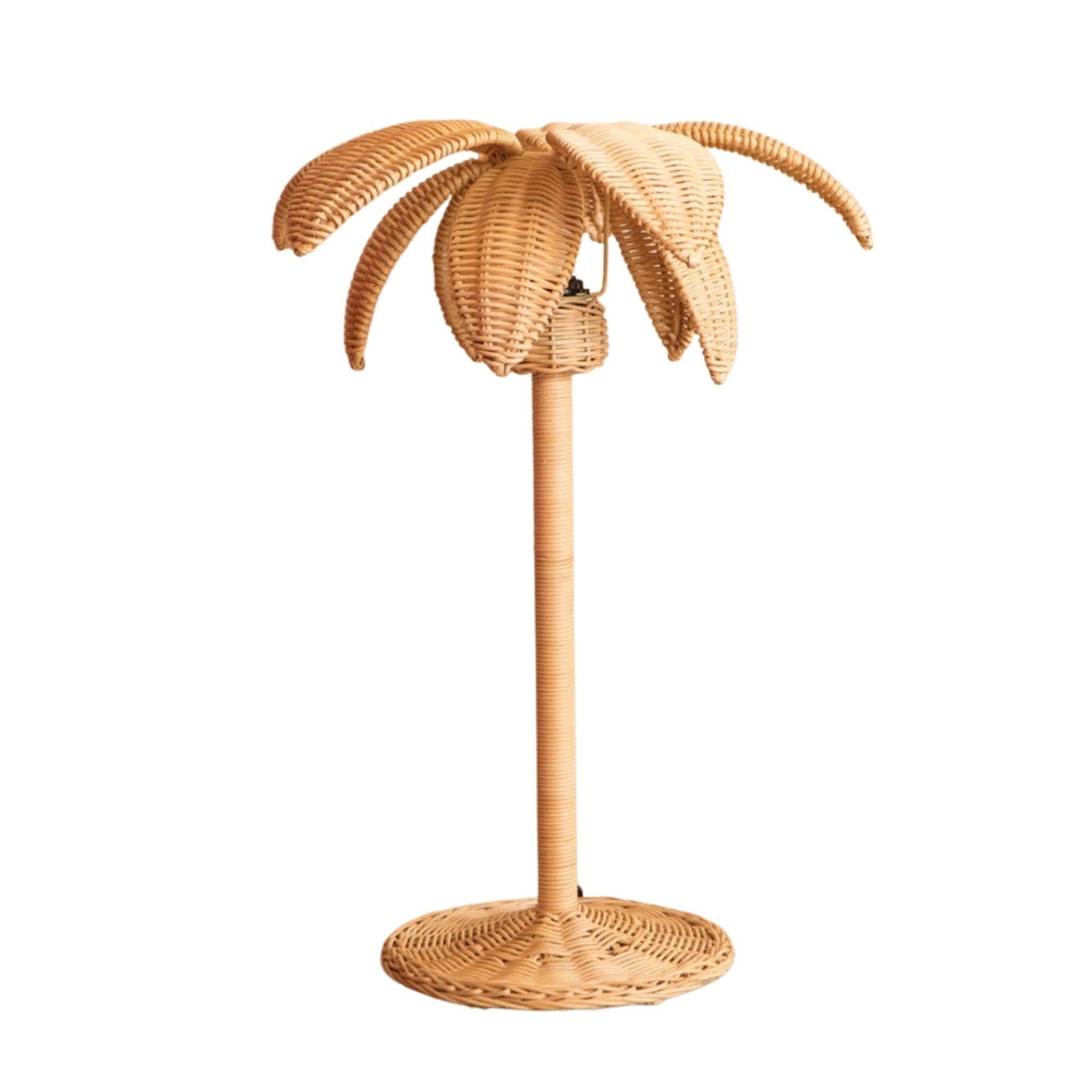 Mahe Home -Rattan Palmiye Dekoratif Aydınlatma S 