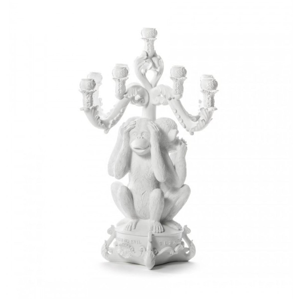 Seletti - Giant Burlesque Maymun Şamdan Beyaz