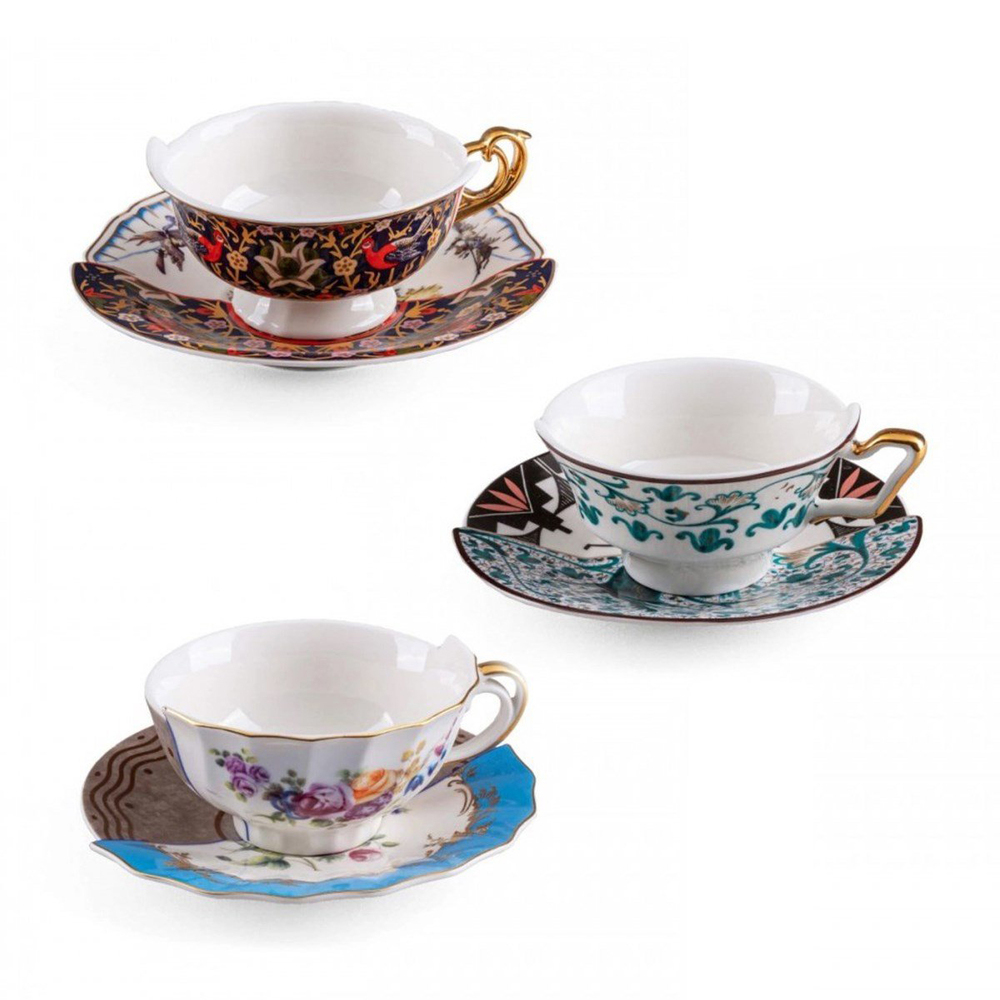 Seletti - Hybrid New Eva 6lı Çay Fincan Seti