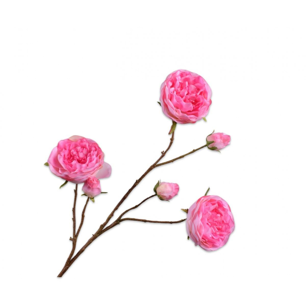 Silkka - 101 Cm Pembe Gül Dalı