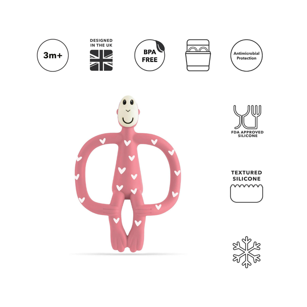 Matchstick Monkey Silikon Diş Kaşıyıcı Monkey Heart