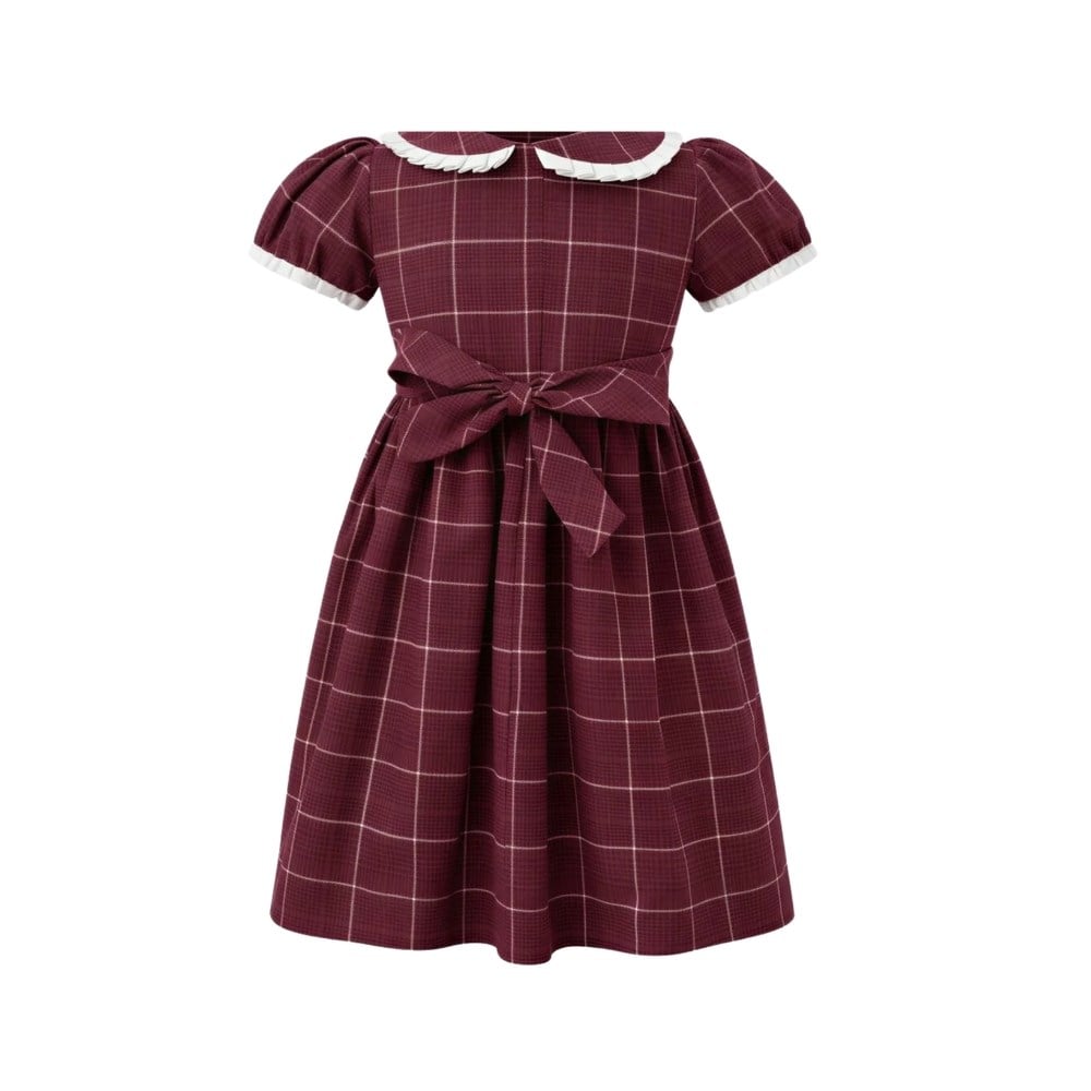 First of July Juliette Burgundy Elbise