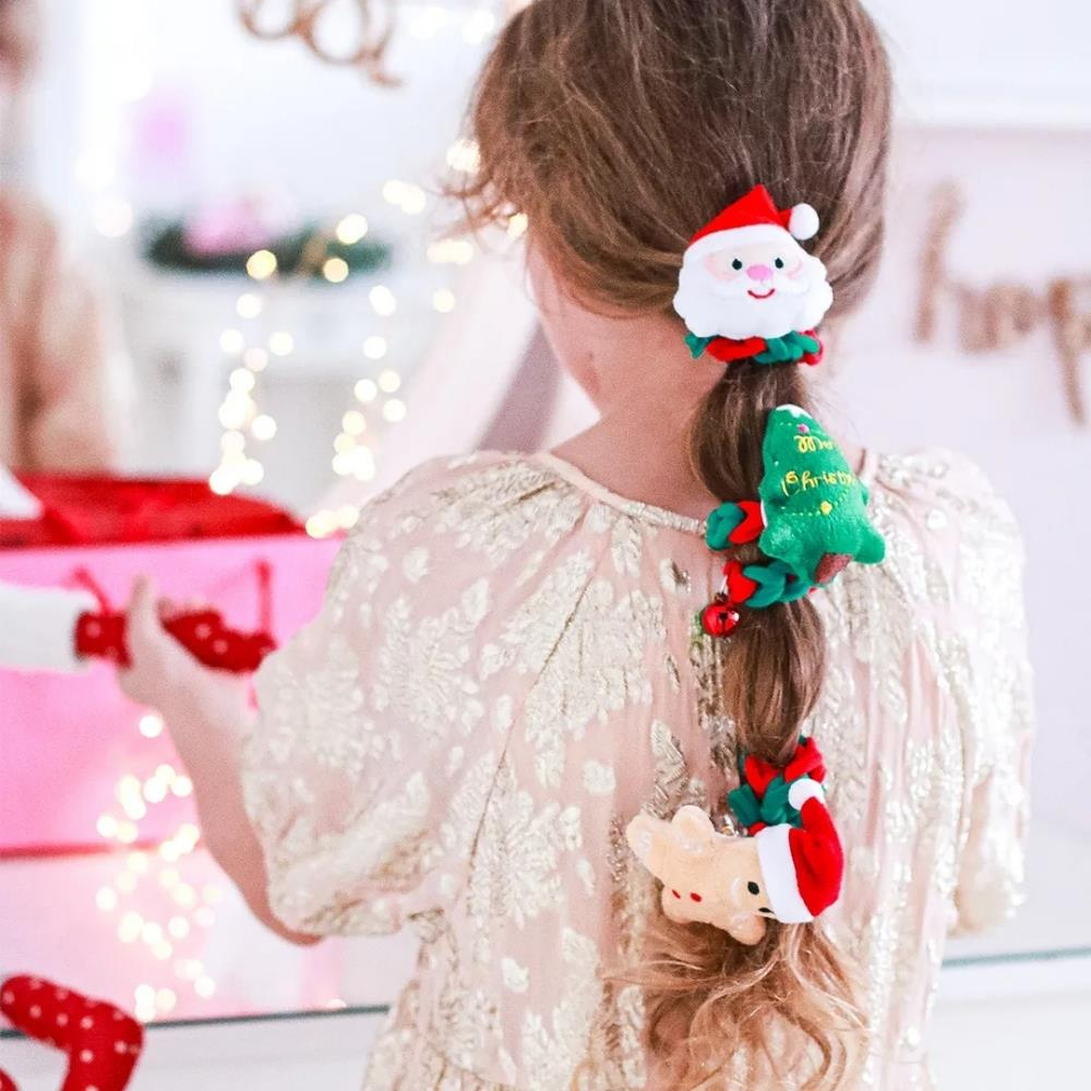 Mini & Kids Christmas Scrunchie Gingerbread