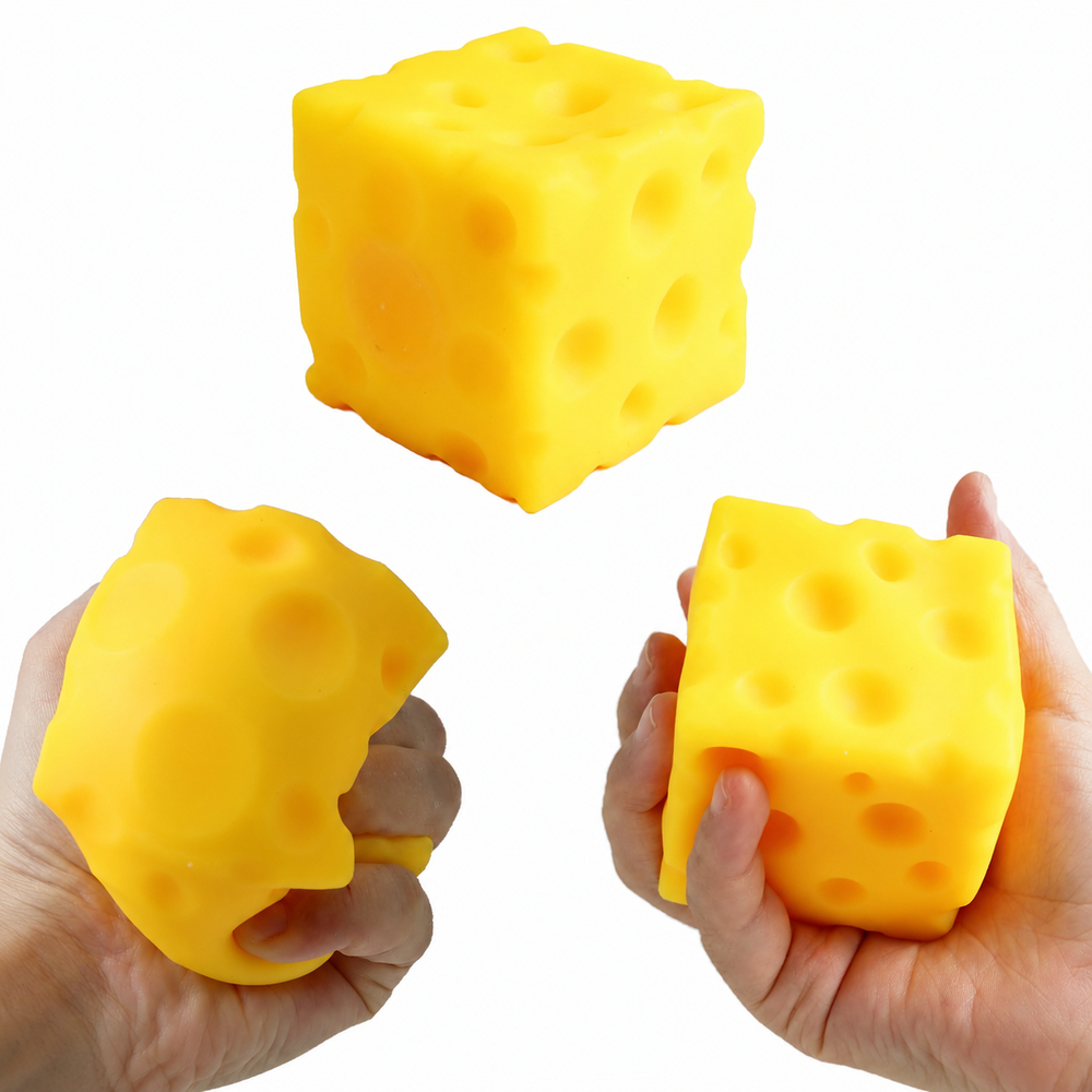 Squishy Squeeze Cheese Peynir Şekilli Stres Oyuncağı