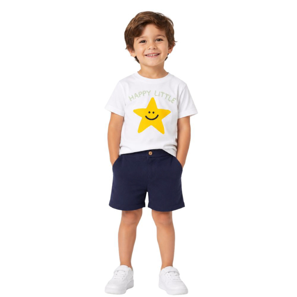 Midu & Fun Star Vibes Beyaz Tişört