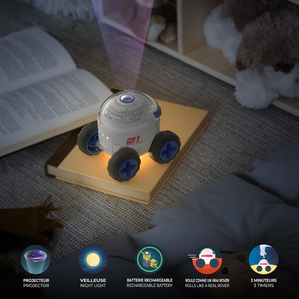 Mob Uzay Kaşifi Hikaye Projektörü İngilizce ve Fransızca Kitapçıklı