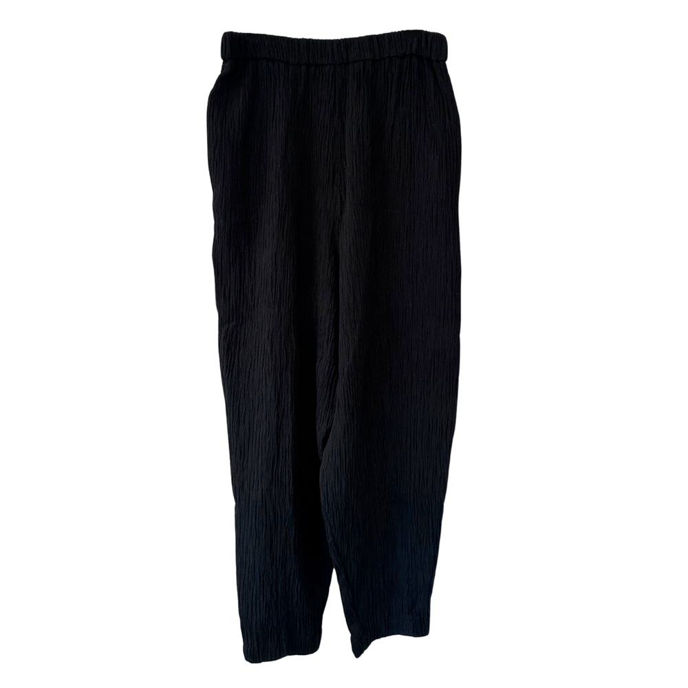 Beauty Omelette Siyah Beli Lastikli Palon Pantolon - XS