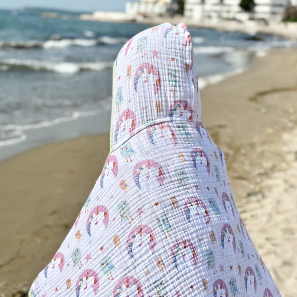 Asu Baby Unicornbird Organik Pamuk Müslin Kurulama Örtüsü