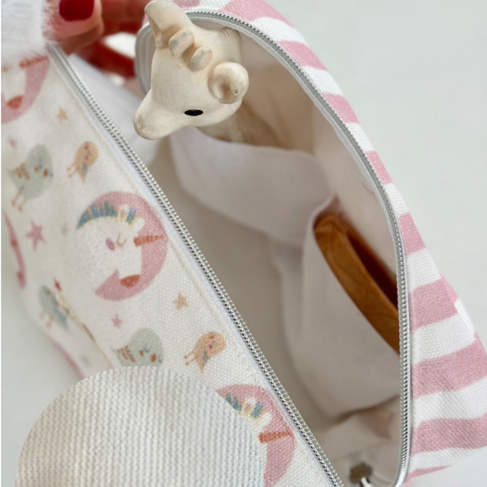 Asu Baby Unicornbird Organik Pamuk Sıvı Geçirmez Çanta