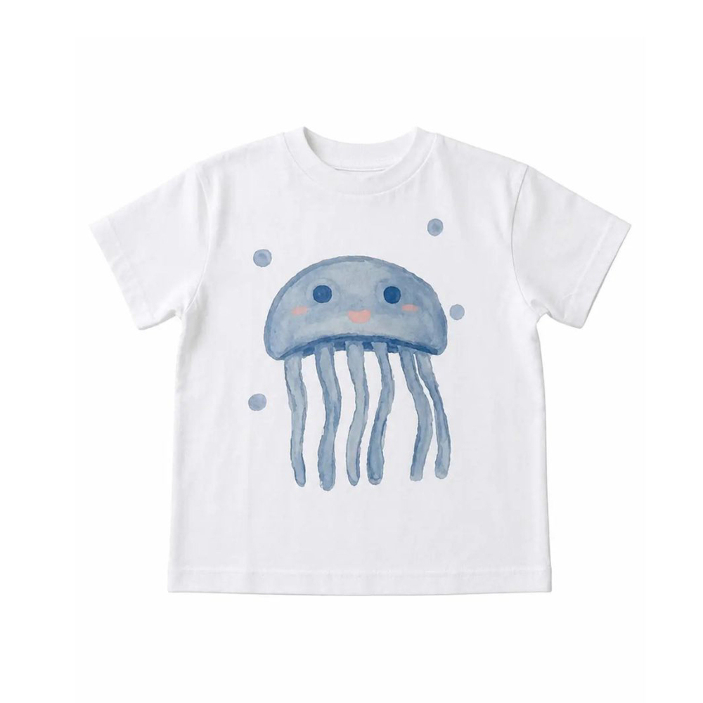 Midu & Fun Sea Buddy Beyaz Tişört