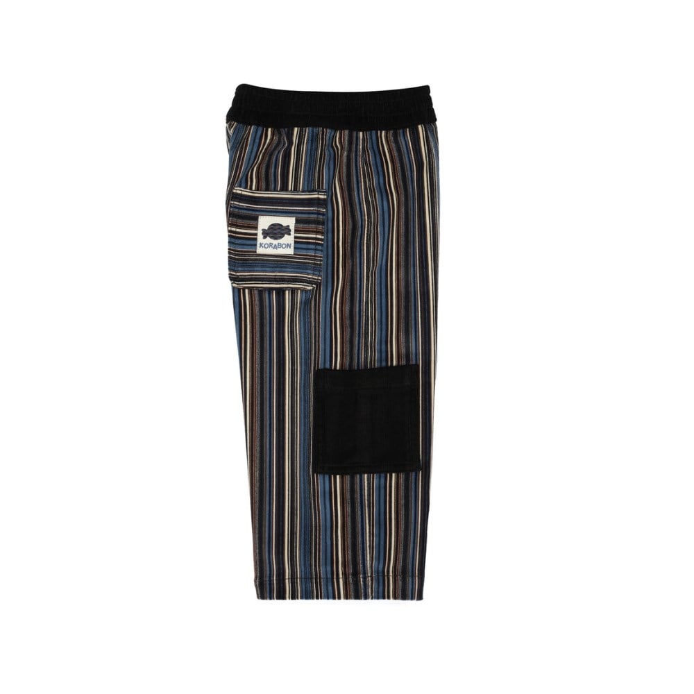 Korabon Mavi Kadife Zebra Pantolon