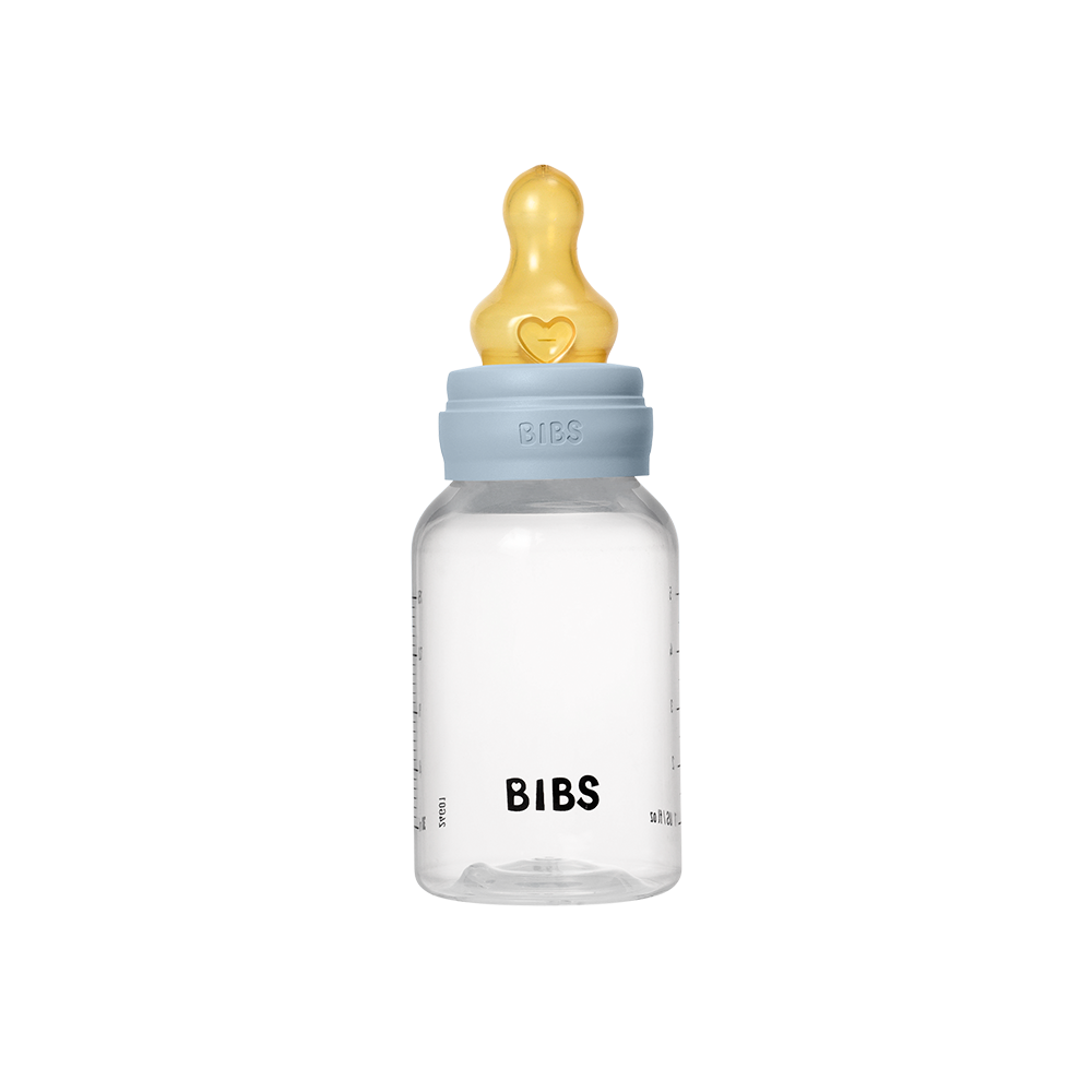 Bibs Baby PP Bottle Kauçuk Uç Yavaş Akış Biberon | Baby Blue 150 ml