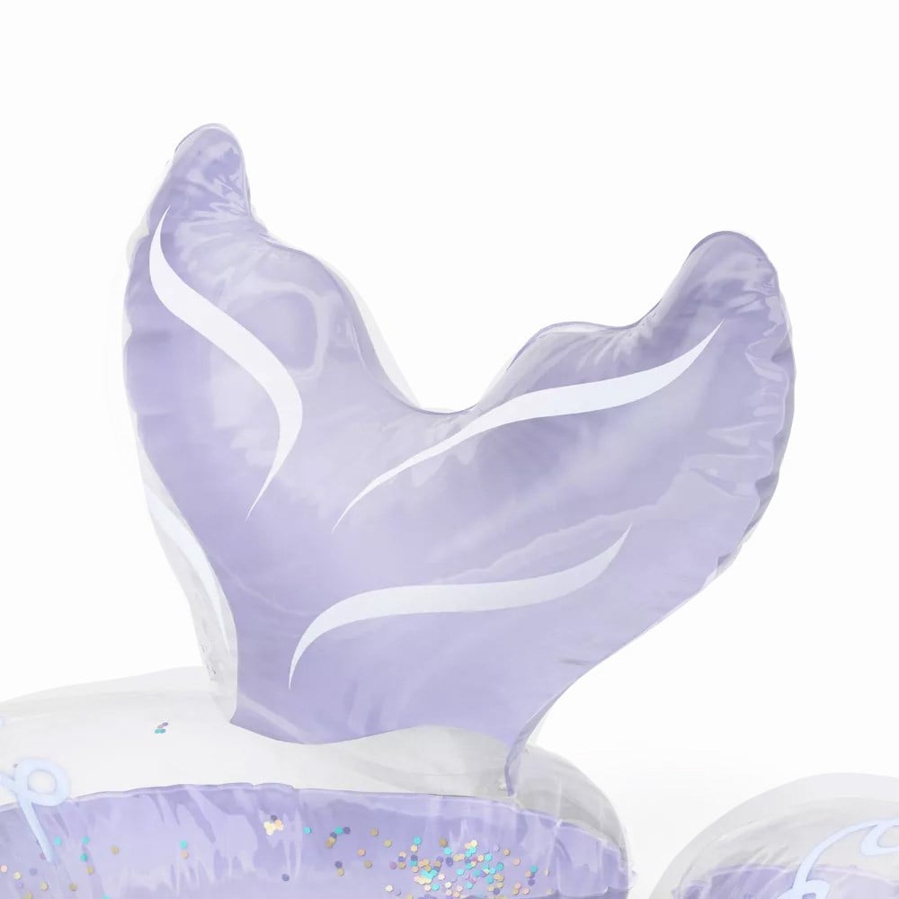 Sun Squad Split Ring-Mermaid Glitter Novelty Float Lavender Yüzme Simidi 47 cm