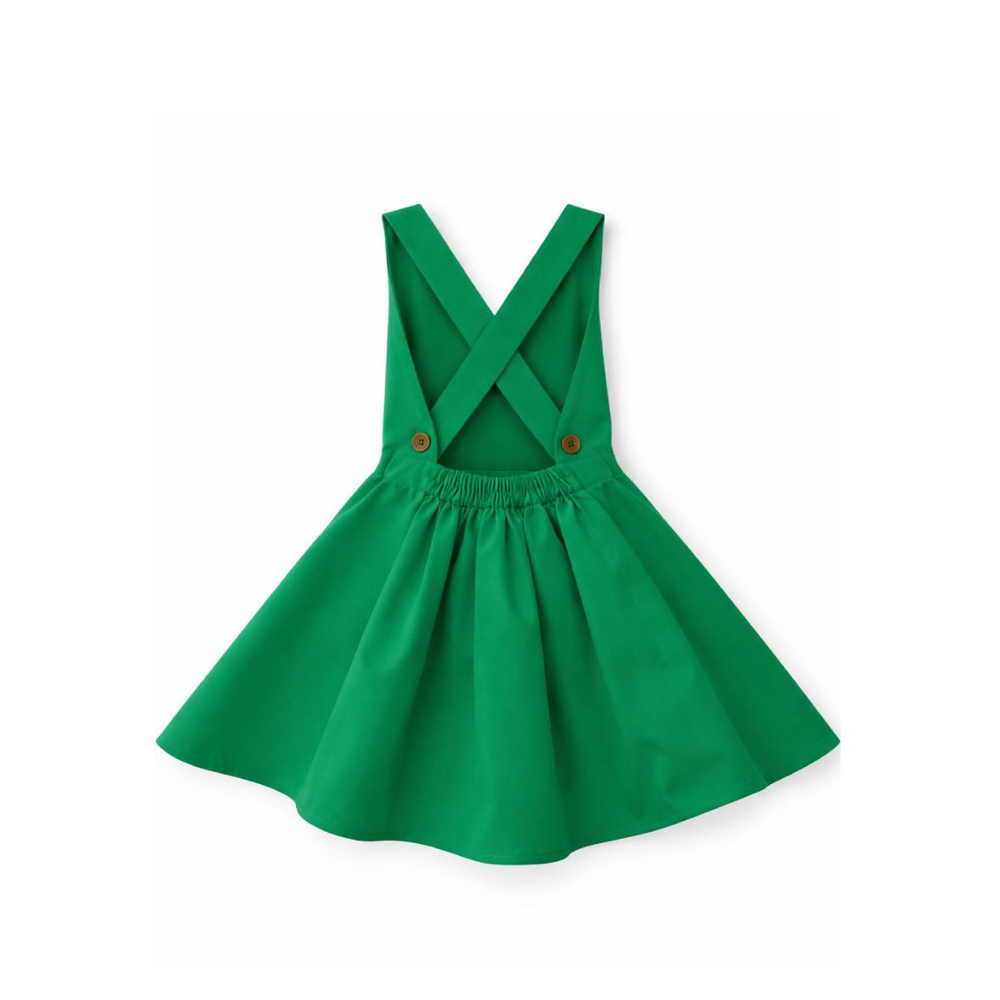 Midu & Fun Cross Back Yeşil Elbise