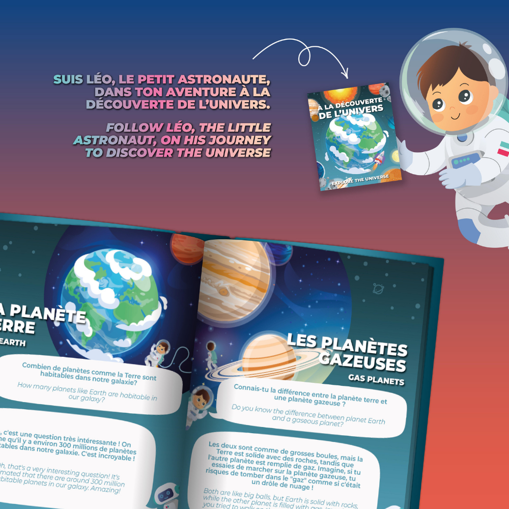 Mob Uzay Kaşifi Hikaye Projektörü İngilizce ve Fransızca Kitapçıklı