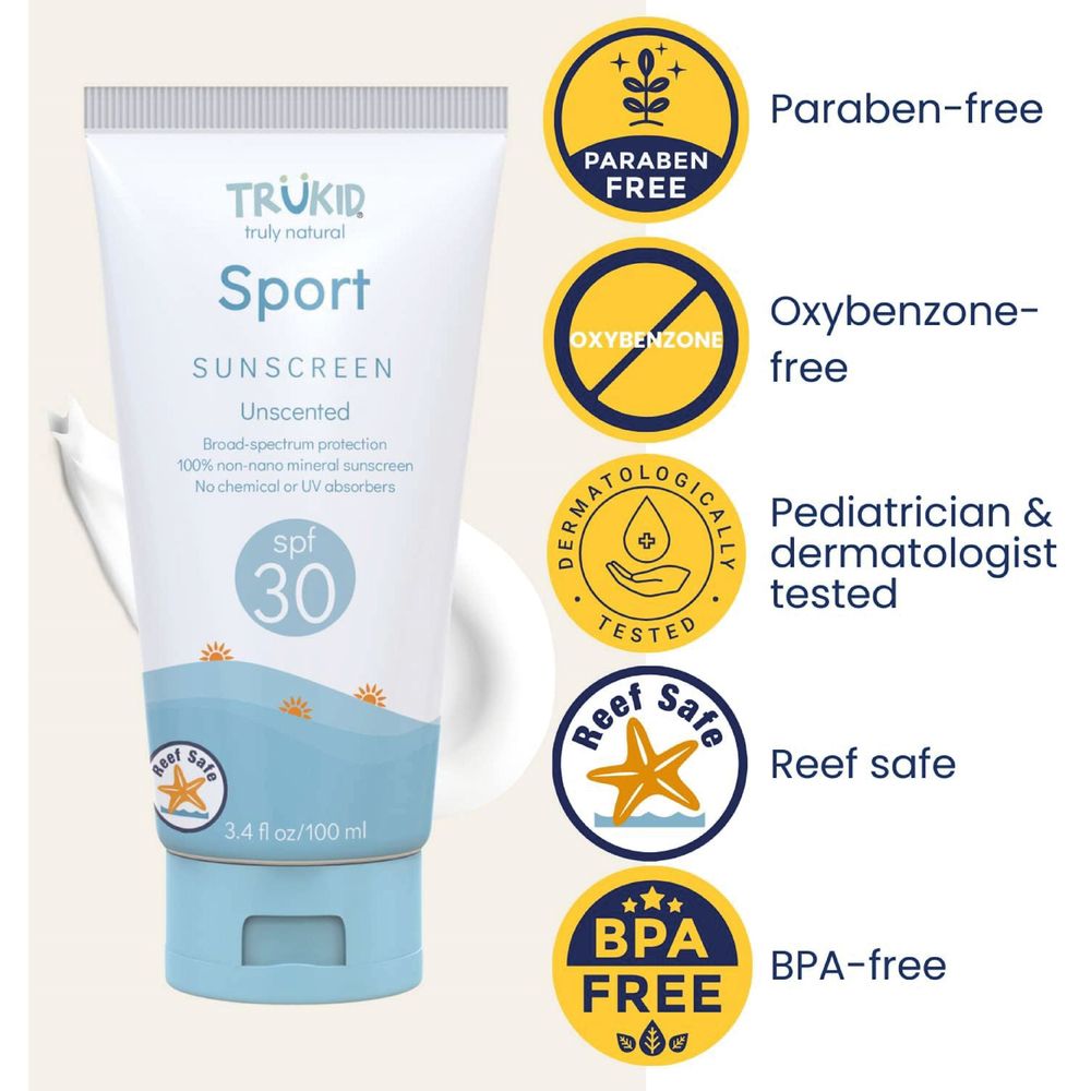 Trukid Sport Doğal Güneş Kremi Spf 30 Suya Dayanıklı Formül
