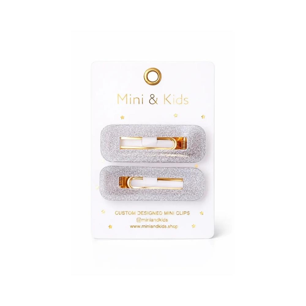 Mini & Kids Uzun Simli Toka Silver Rectangle
