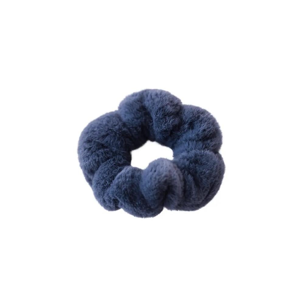 Mini & Kids Peluş Scrunchie Gri Toka