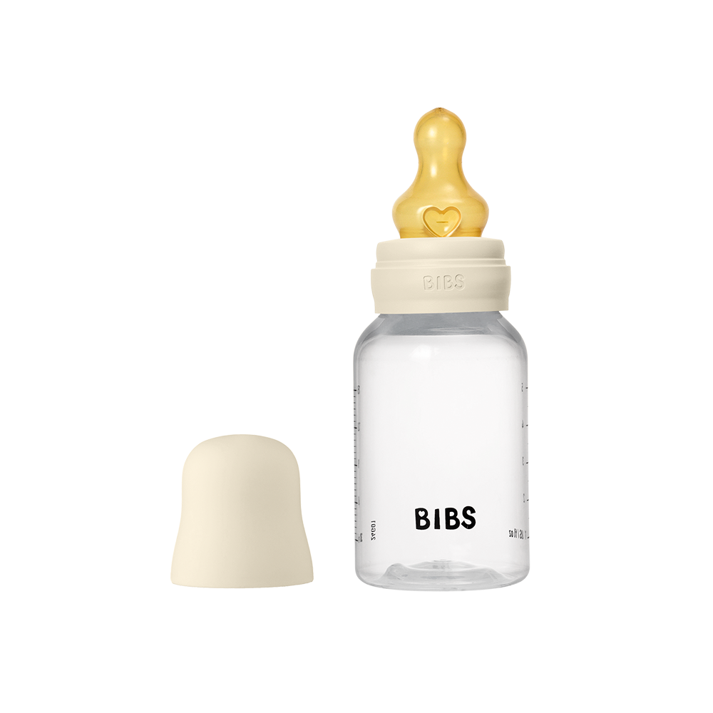 Bibs Baby PP Bottle Kauçuk Uç Yavaş Akış Biberon | Ivory 150 ml