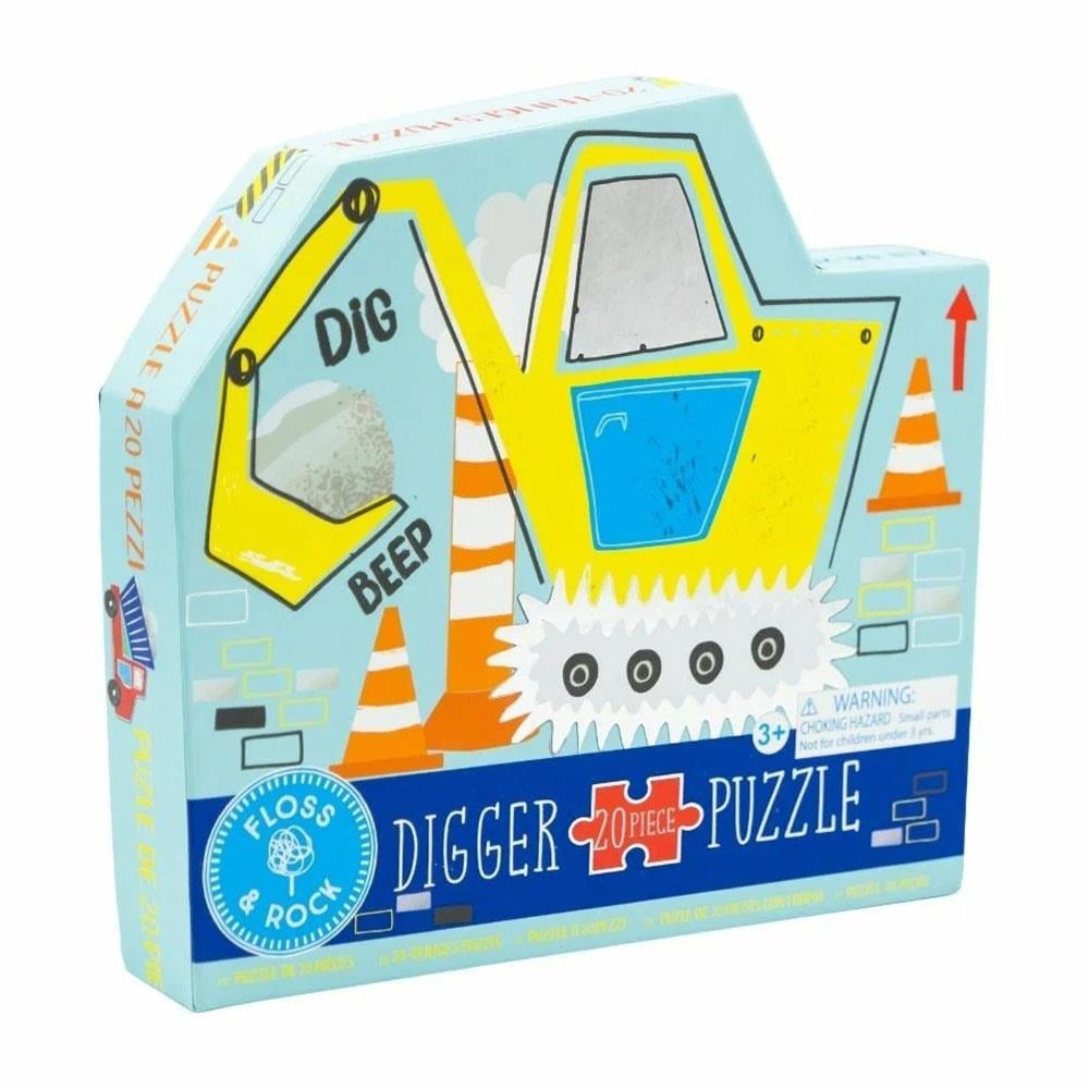 20 Parça İnşaat Makinesi Şekilli Yap-Boz Construction