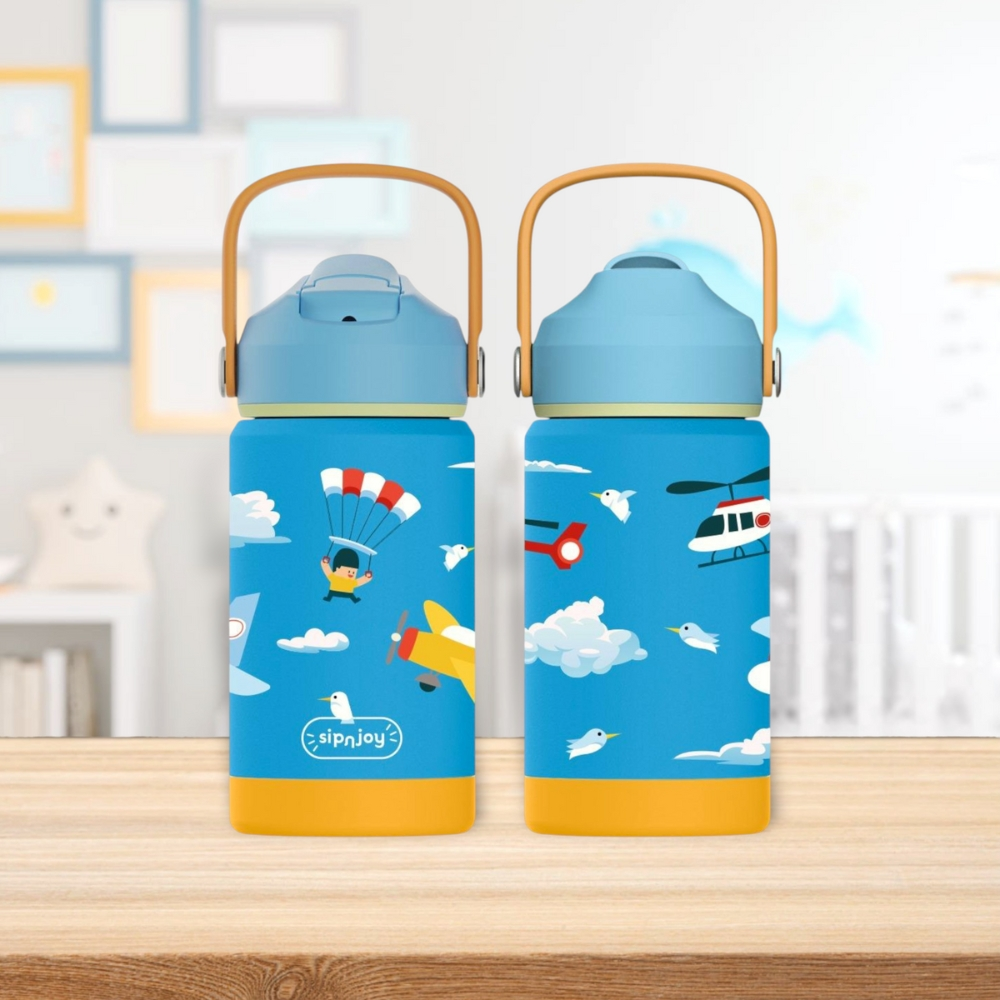 SipnJoy FlipSip Çocuk Su Termosu 360 ml Fly Pal