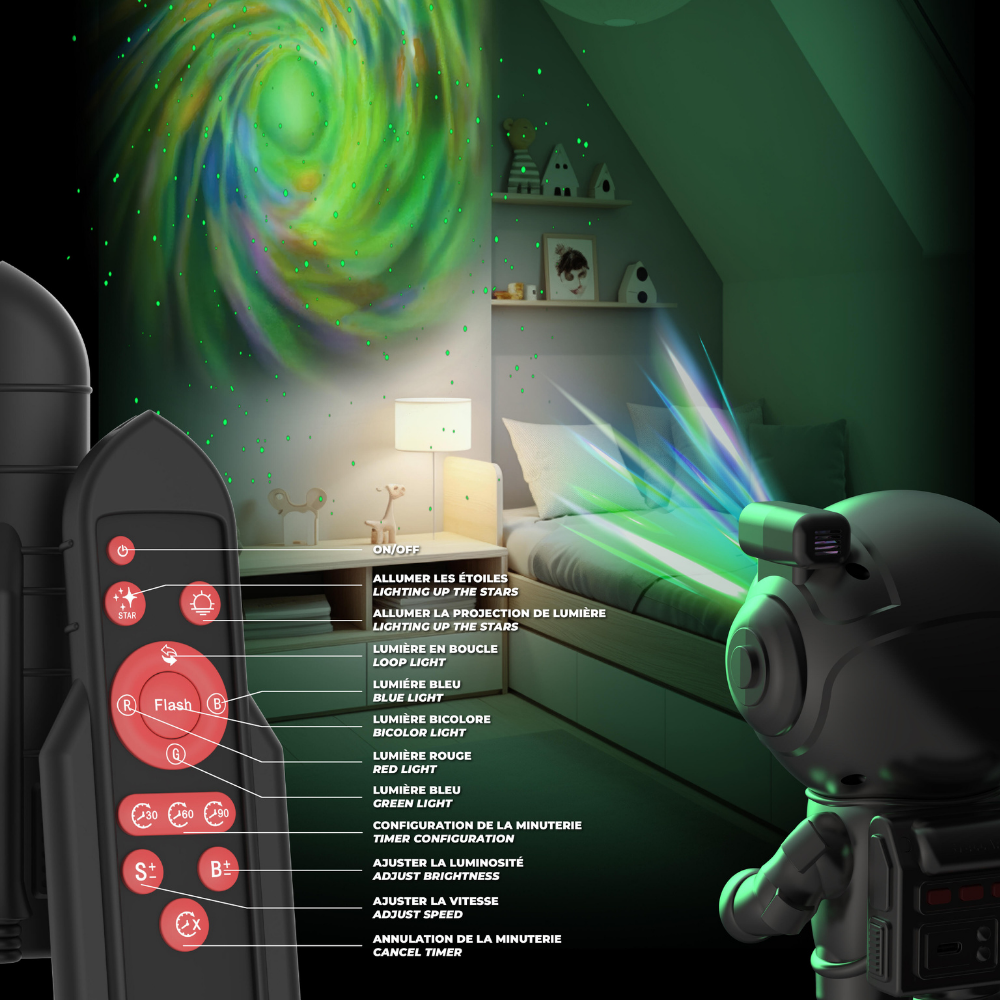 Mob Yıldız Işığı Projeksiyon Lambası Gümüş