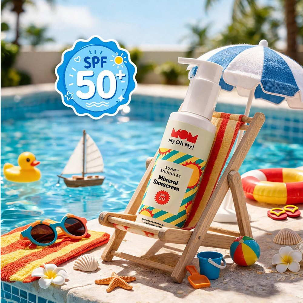 My Oh My! Naturals Sunny Snuggles-SPF50+ Bitkisel Doğal Vegan Güneş Losyonu 150 ml