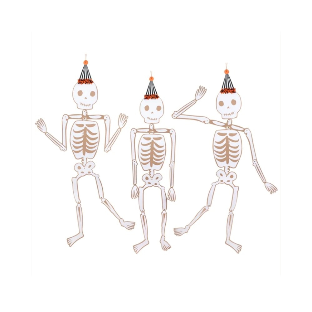 Meri Meri Halloween Vintage İskelet Asılan Süsler