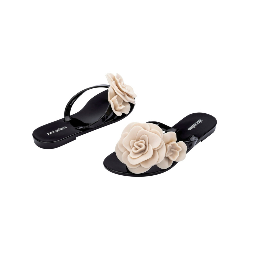 Mini Melissa Harmonic Petals Inf Çocuk Terliği | Siyah