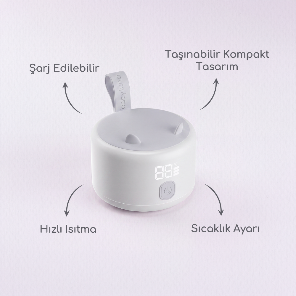 Baby Luna Taşınabilir Süt & Mama Isıtıcı