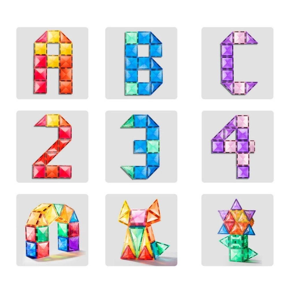 Mideer Renkli Magnetic Tiles 100 Parça